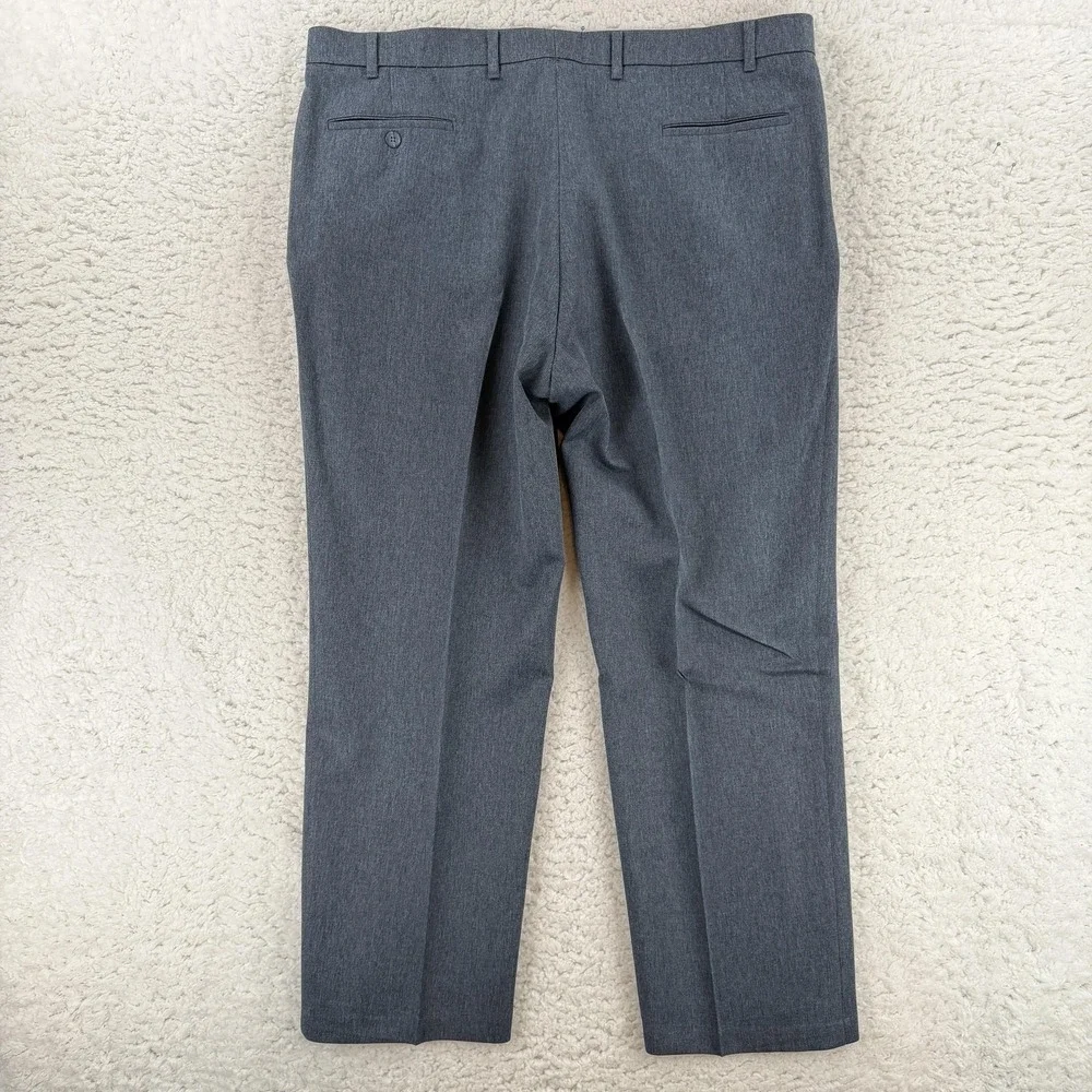 Vintage Levis Action Slacks Pants Mens 42x30 Gray Flat Front Dress Slacks Office